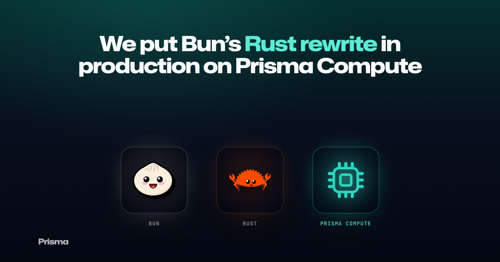 We put Bun's Rust rewrite in production on Prisma Compute